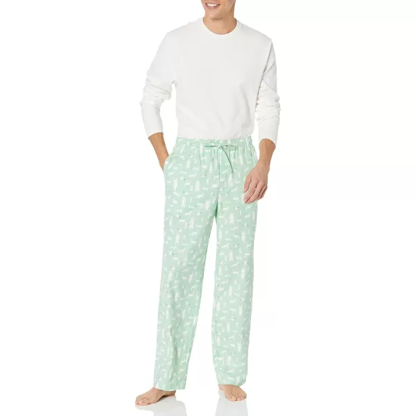 Amazon Essentials Holiday Family Matching Pajama SetsMens Forest Animals  Pant