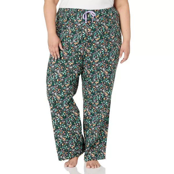 Amazon Essentials Holiday Family Matching Pajama SetsWomens Black Folkloric  Pant