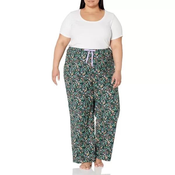 Amazon Essentials Holiday Family Matching Pajama SetsWomens Black Folkloric  Pant