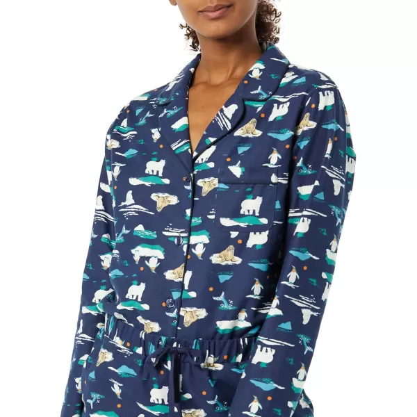 Amazon Essentials Holiday Family Matching Pajama SetsWomens Navy Arctic Creatures