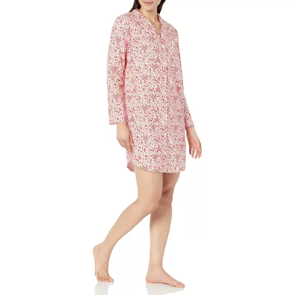 Amazon Essentials Holiday Family Matching Pajama SetsWomens White Forest  Nightgown
