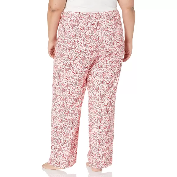 Amazon Essentials Holiday Family Matching Pajama SetsWomens White Forest  Pant