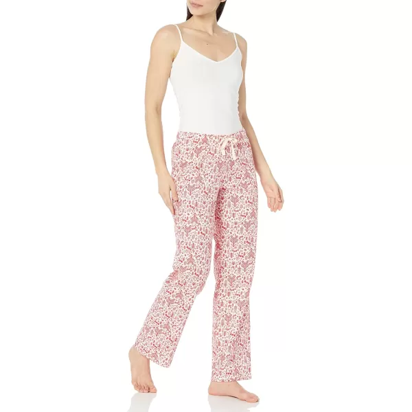Amazon Essentials Holiday Family Matching Pajama SetsWomens White Forest  Pant