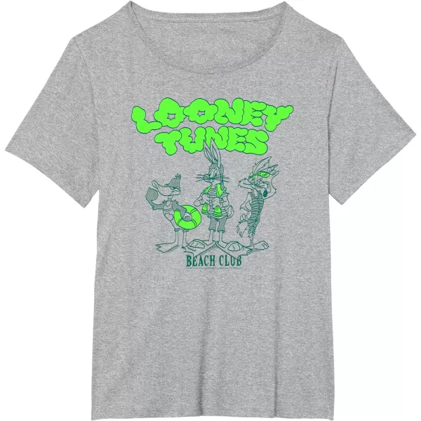 Amazon Essentials Looney Tunes Beach Club TShirtHeather Grey