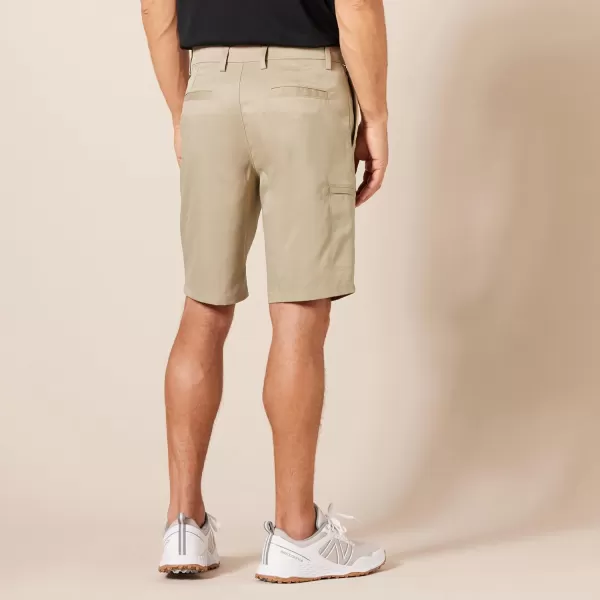 Amazon Essentials Mens 10 ClassicFit Cargo Golf Short Available in Big  TallKhaki Brown