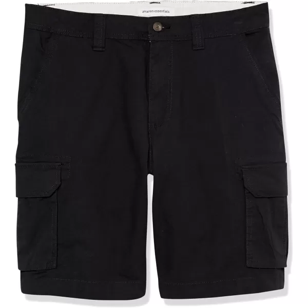 Amazon Essentials Mens 10 Lightweight Ripstop Stretch Cargo ShortBlack