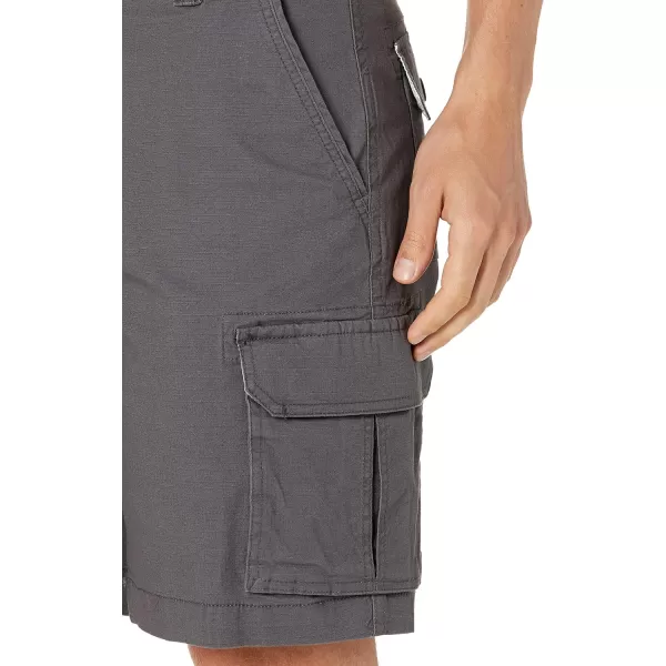 Amazon Essentials Mens 10 Lightweight Ripstop Stretch Cargo ShortDark Grey