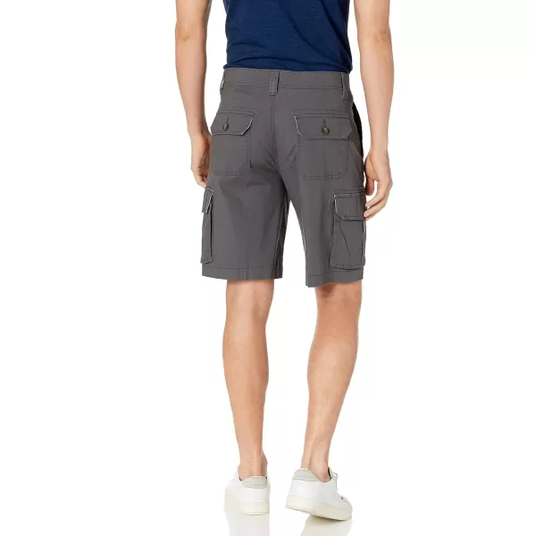 Amazon Essentials Mens 10 Lightweight Ripstop Stretch Cargo ShortDark Grey