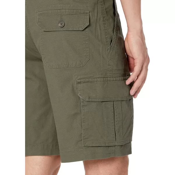 Amazon Essentials Mens 10 Lightweight Ripstop Stretch Cargo ShortOlive