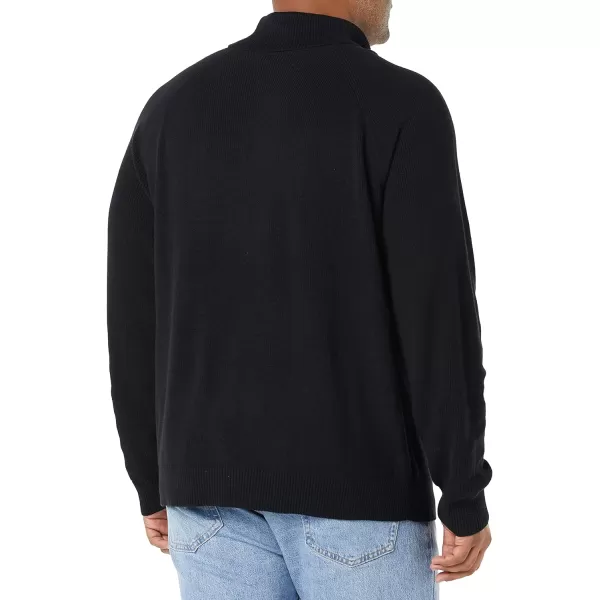 Amazon Essentials Mens 100 Cotton Rib Knit Turtleneck SweaterBlack