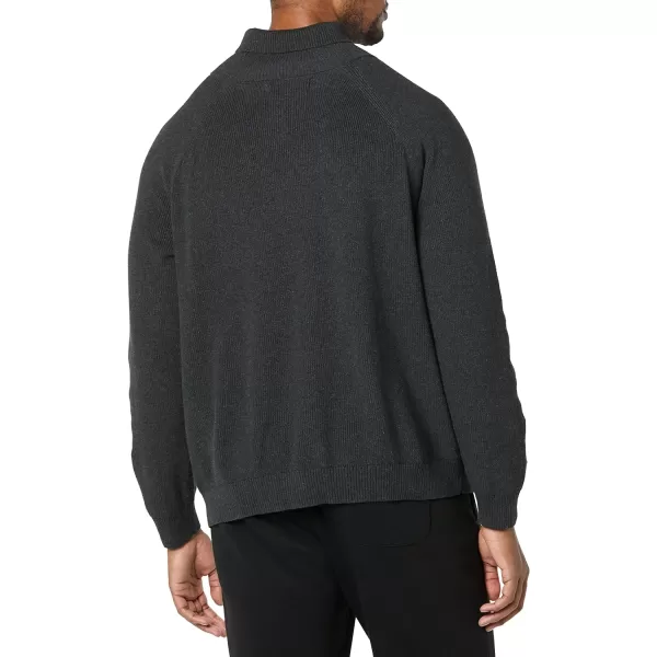 Amazon Essentials Mens 100 Cotton Rib Knit Turtleneck SweaterCharcoal Heather