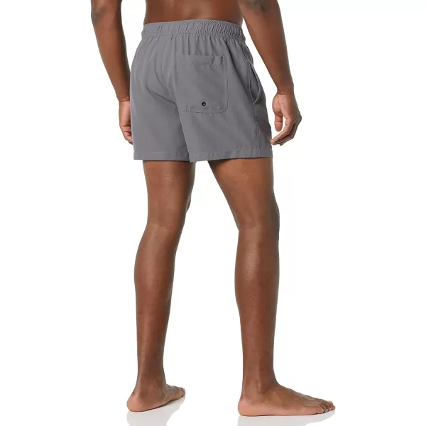 Amazon Essentials Mens 5 QuickDry Swim TrunkCharcoal