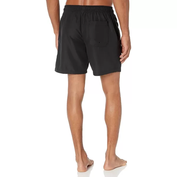 Amazon Essentials Mens 7 QuickDry Swim TrunkBlack