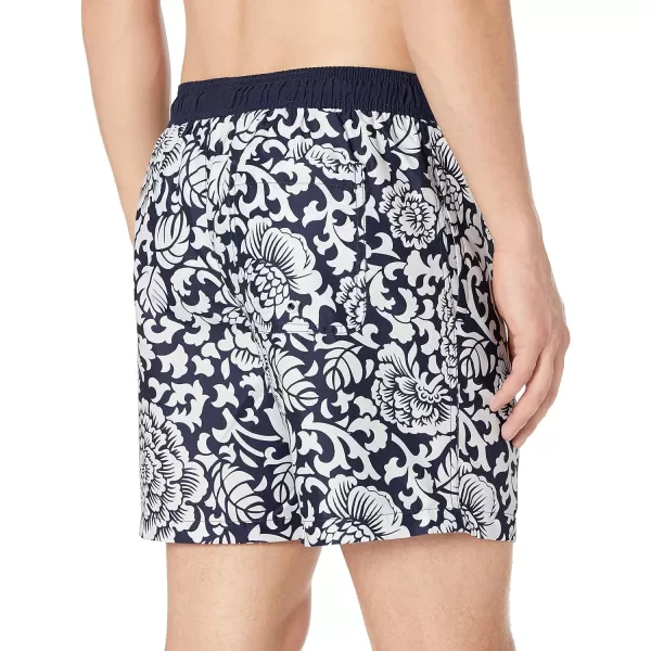 Amazon Essentials Mens 7 QuickDry Swim TrunkBlack Floral