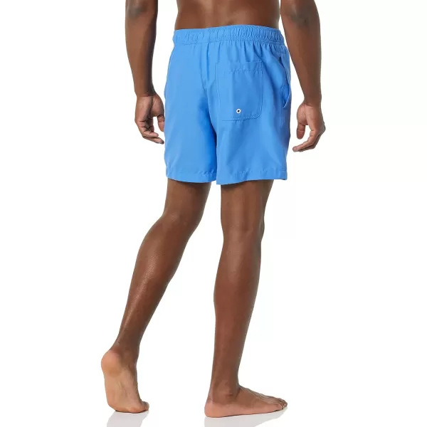 Amazon Essentials Mens 7 QuickDry Swim TrunkBlue