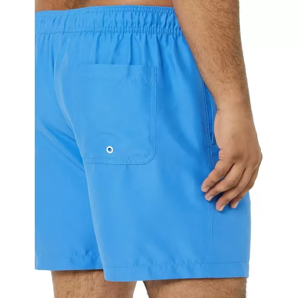 Amazon Essentials Mens 7 QuickDry Swim TrunkBlue