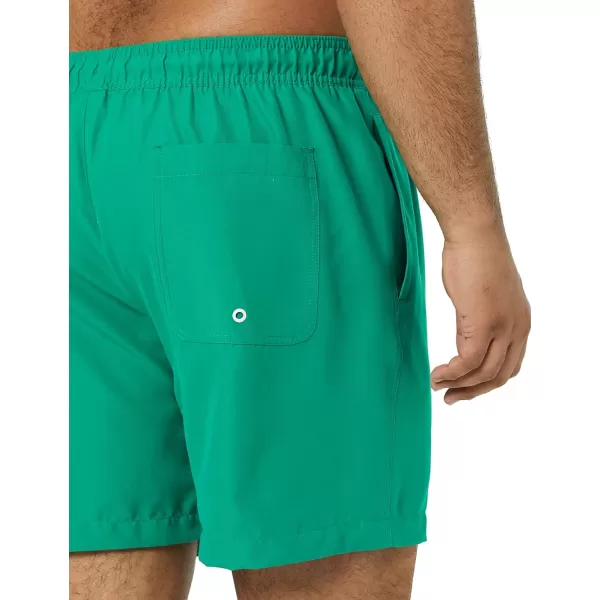 Amazon Essentials Mens 7 QuickDry Swim TrunkGreen