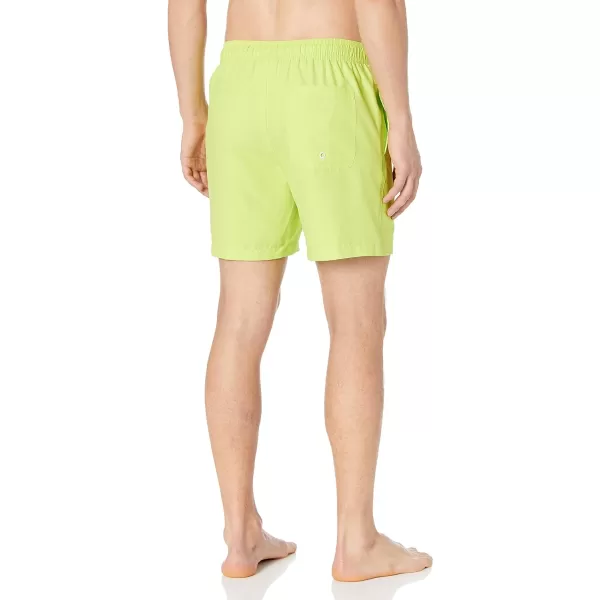 Amazon Essentials Mens 7 QuickDry Swim TrunkLime Green