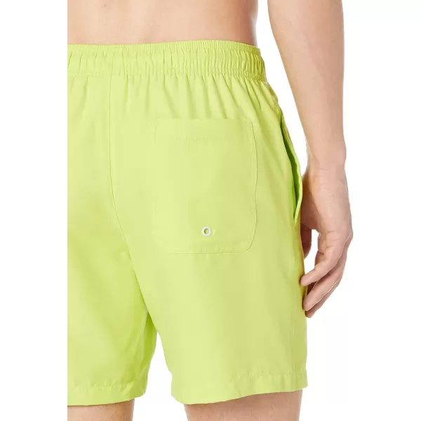 Amazon Essentials Mens 7 QuickDry Swim TrunkLime Green