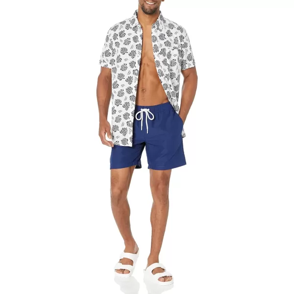 Amazon Essentials Mens 7 QuickDry Swim TrunkNavy