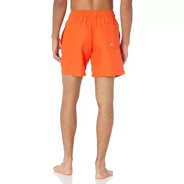 Amazon Essentials Mens 7 QuickDry Swim TrunkOrange