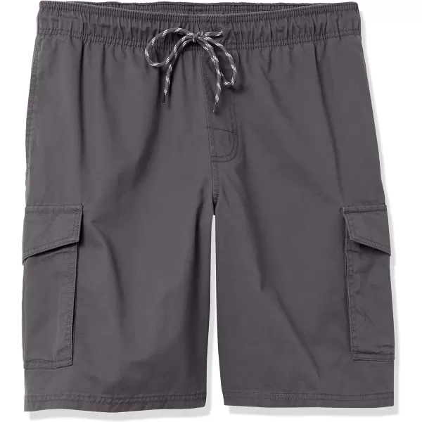 Amazon Essentials Mens 9 Elastic Waist Cargo ShortDark Grey