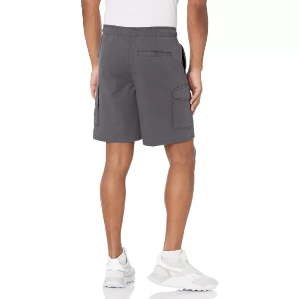 Amazon Essentials Mens 9 Elastic Waist Cargo ShortDark Grey