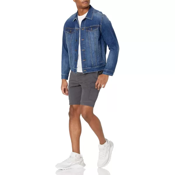 Amazon Essentials Mens 9 Elastic Waist Cargo ShortDark Grey