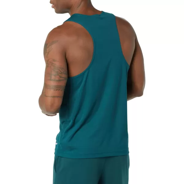 Amazon Essentials Mens Active Performance Tech Racerback TankDark Green