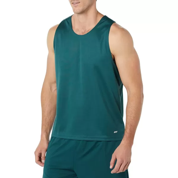 Amazon Essentials Mens Active Performance Tech Racerback TankDark Green