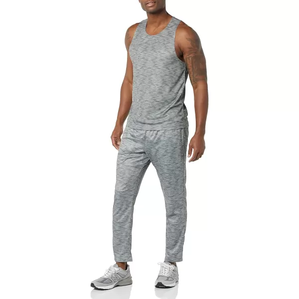 Amazon Essentials Mens Active Performance Tech Racerback TankGrey Heather