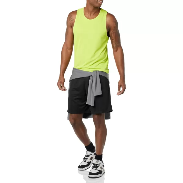 Amazon Essentials Mens Active Performance Tech Racerback TankLime Green