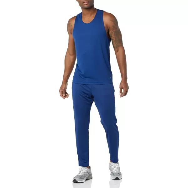 Amazon Essentials Mens Active Performance Tech Racerback TankNavy