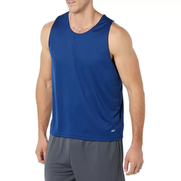 Amazon Essentials Mens Active Performance Tech Racerback TankNavy