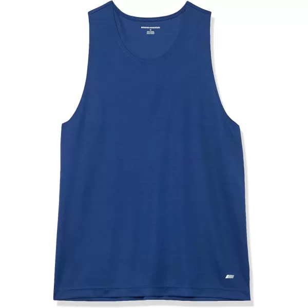 Amazon Essentials Mens Active Performance Tech Racerback TankNavy