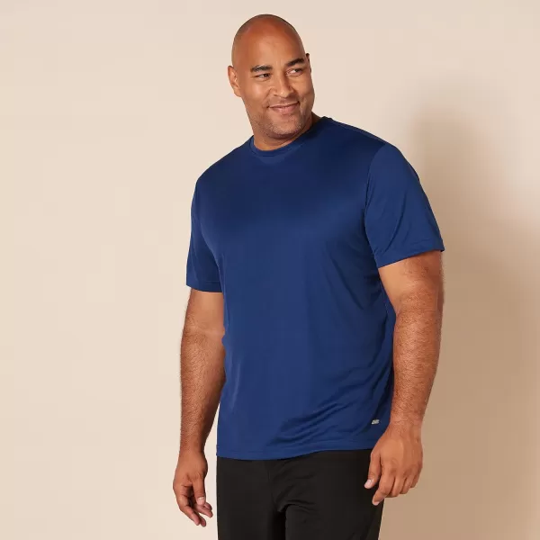 Amazon Essentials Mens Active Performance Tech TShirt Pack of 2BurgundyNavy