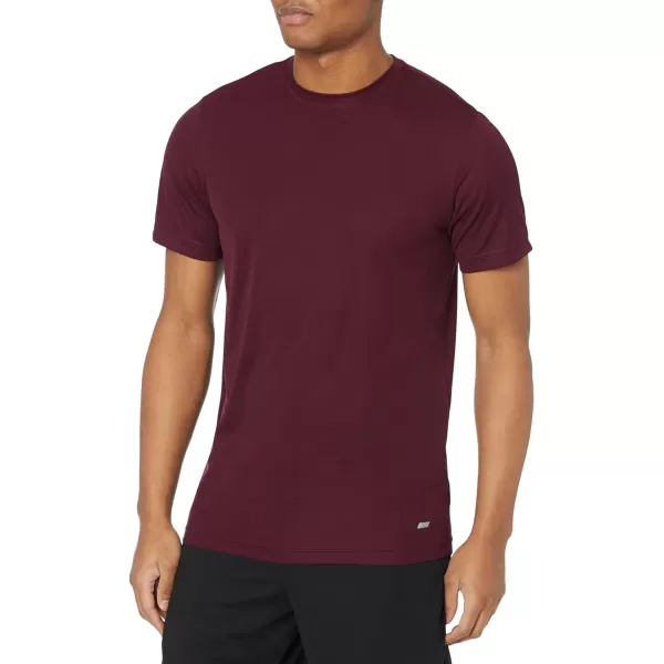 Amazon Essentials Mens Active Performance Tech TShirt Pack of 2BurgundyNavy