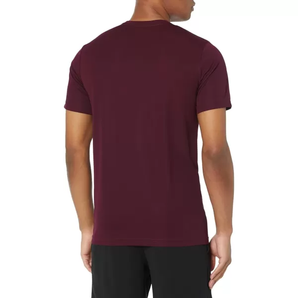 Amazon Essentials Mens Active Performance Tech TShirt Pack of 2BurgundyNavy