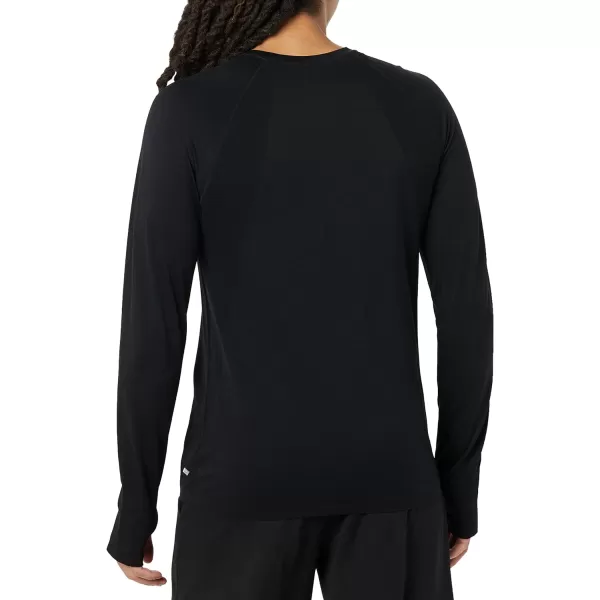 Amazon Essentials Mens Active Seamless LongSleeve TShirtBlack