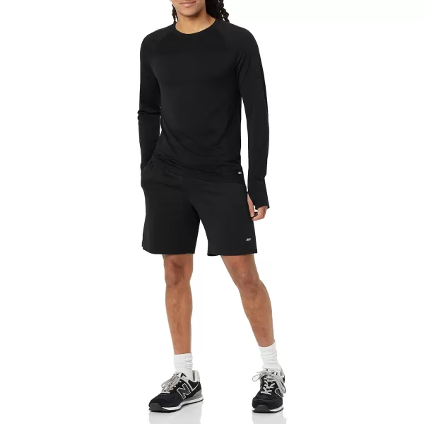 Amazon Essentials Mens Active Seamless LongSleeve TShirtBlack