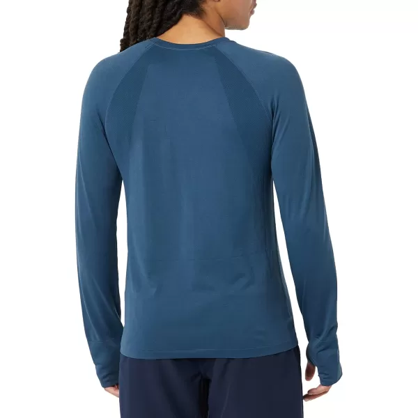 Amazon Essentials Mens Active Seamless LongSleeve TShirtBlue