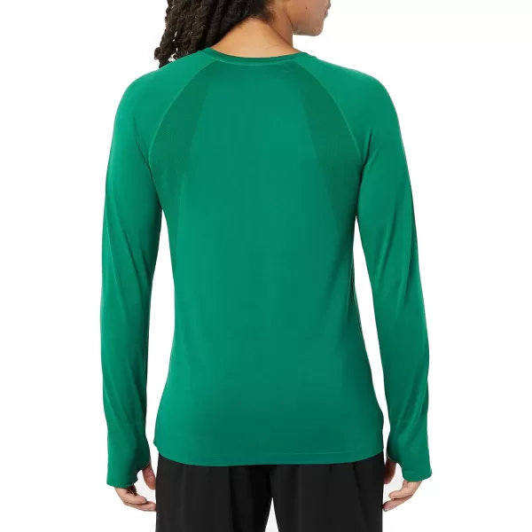 Amazon Essentials Mens Active Seamless LongSleeve TShirtGreen