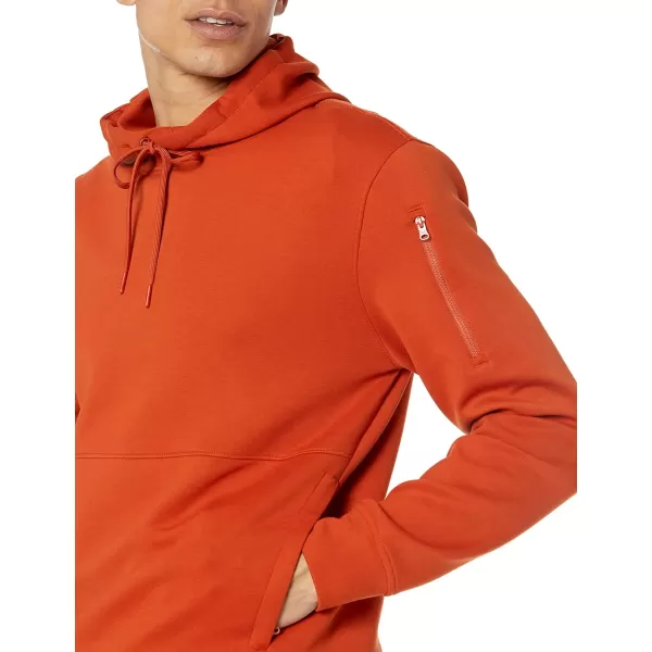 Amazon Essentials Mens Active Sweat Hooded SweatshirtRust Orange