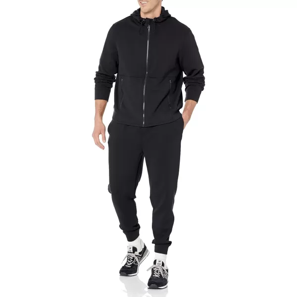 Amazon Essentials Mens Active Sweat Zip Through Hooded Sweatshirt Available in Big amp TallBlack