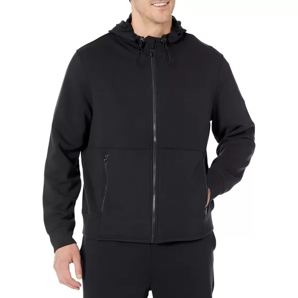 Amazon Essentials Mens Active Sweat Zip Through Hooded Sweatshirt Available in Big amp TallBlack