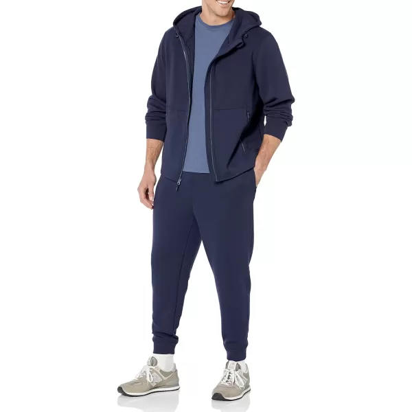 Amazon Essentials Mens Active Sweat Zip Through Hooded Sweatshirt Available in Big amp TallNavy