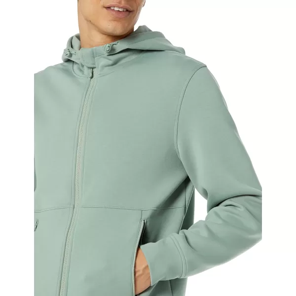 Amazon Essentials Mens Active Sweat Zip Through Hooded Sweatshirt Available in Big amp TallSage Green