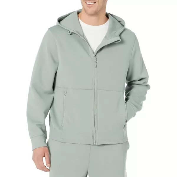 Amazon Essentials Mens Active Sweat Zip Through Hooded Sweatshirt Available in Big amp TallSage Green