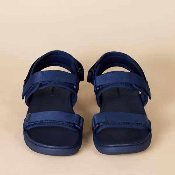 Amazon Essentials Mens Adjustable Triple Strap SandalNavy