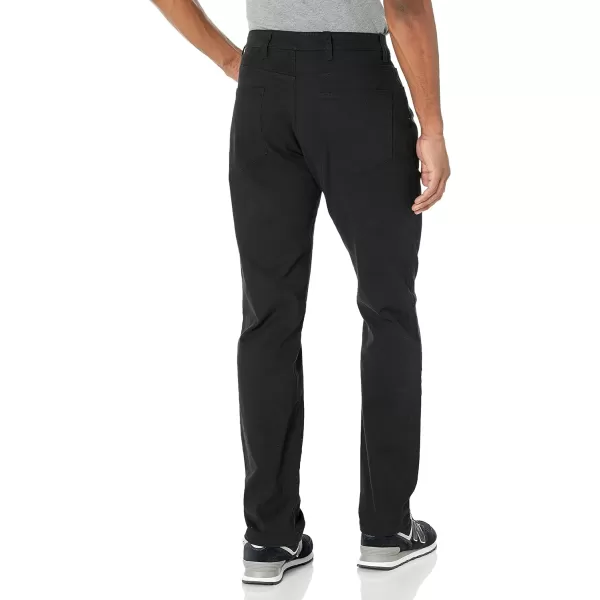 Amazon Essentials Mens AthleticFit 5Pocket Comfort Stretch Chino Pant Previously GoodthreadsBlack